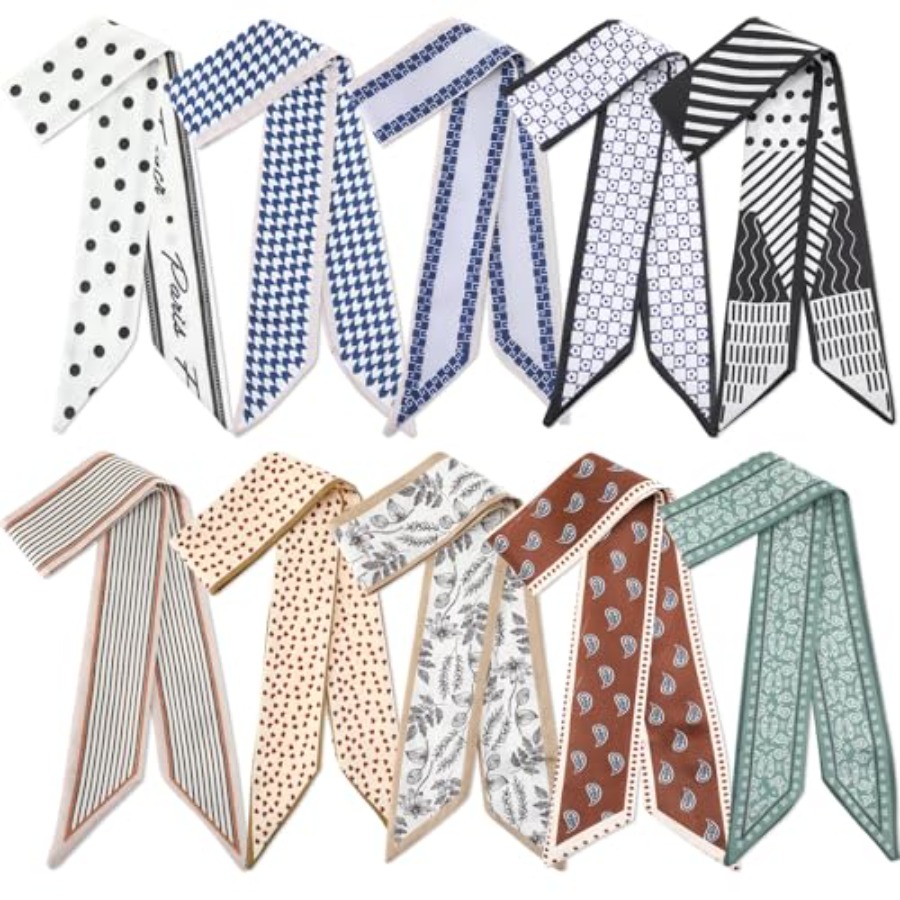 Women'S Accessories Handbags - Chicingyou 10개입 여성용 헤어 스카프, 핸드백