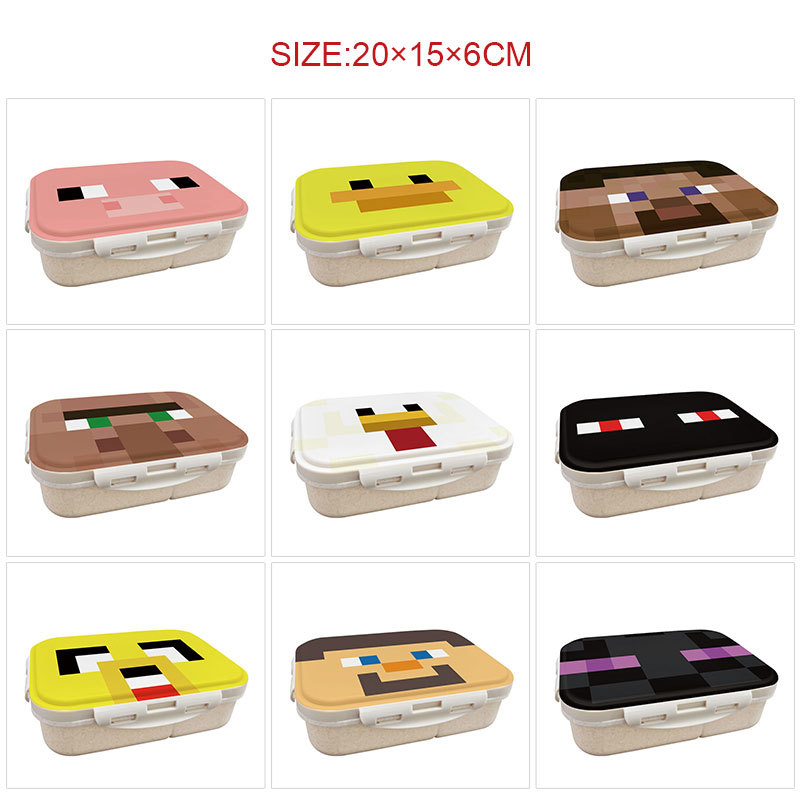 Women Accessories Holder - 마인크래프트 디자인의 3단 일본식 보온 도시락
