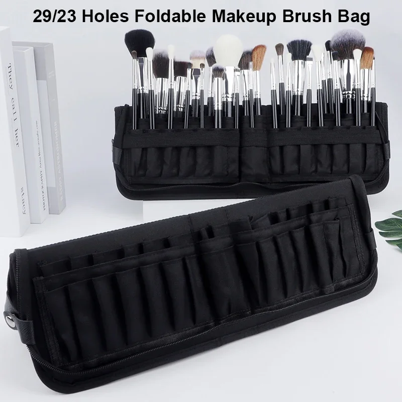 Women Accessories Holder - 29/23 구멍 접이식 메이크업 브러쉬 가방