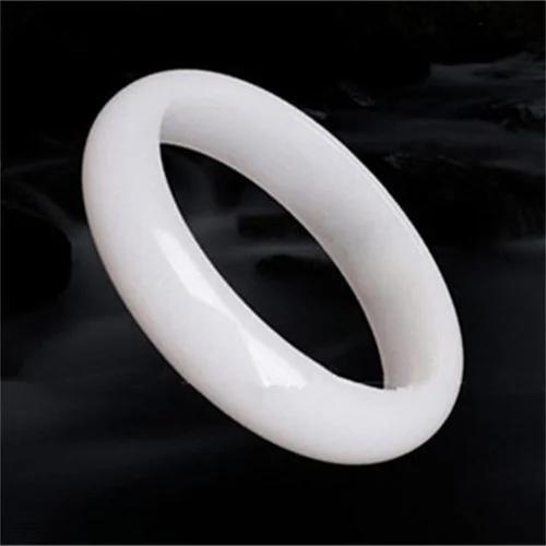 천연 화이트 옥 팔찌, 매력적인 주얼리 패션 액세서리, - Women Accessories For Hand 리뷰 및 가격