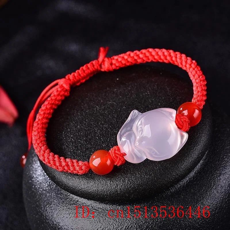 중국어 천연 핑크 마노 칼세도니 옥 여우 탄성 팔찌 주 - Women Accessories For Hand 리뷰 및 가격