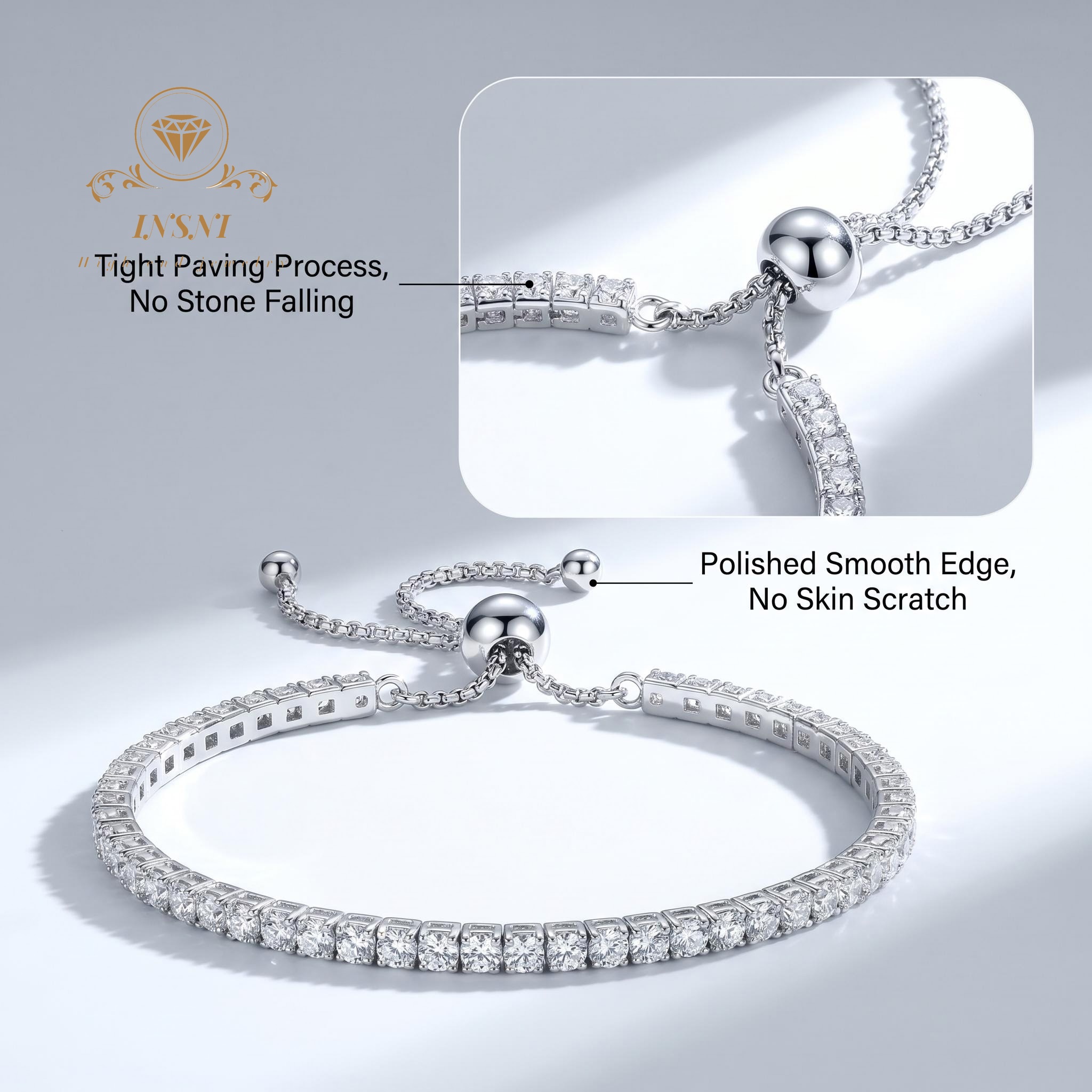 모이사나이트 팔찌 액세서리 여성용 S925 스털링 실버 - Women'S Affordable Accessories 리뷰 및 가격