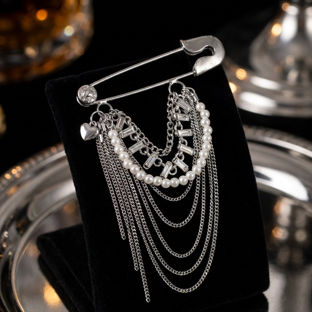 남성과 여성을 위한 저렴한 럭셔리 꽃무늬 태슬 브로치, - Women'S Affordable Accessories 리뷰 및 가격