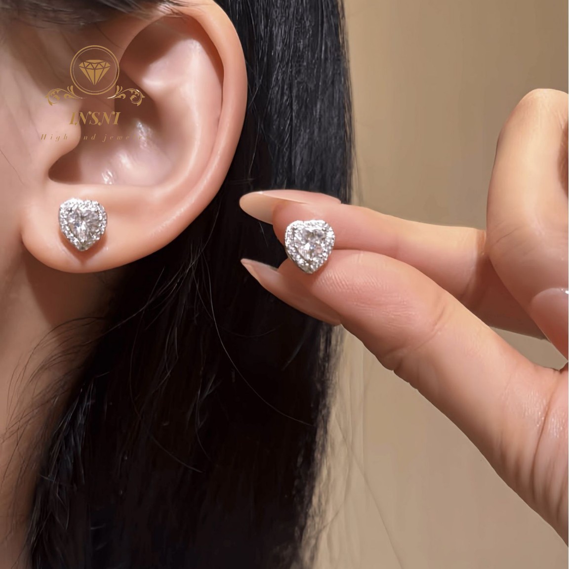 925 스털링 실버 러브 하트 스터드 귀걸이 여성용 틈 - Women'S Affordable Accessories 리뷰 및 가격