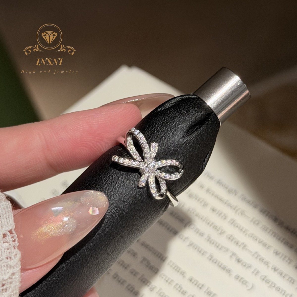 실버 풀 다이아몬드 보우 링 틈새 디자인 감각적인 고급 - Women'S Affordable Accessories 리뷰 및 가격