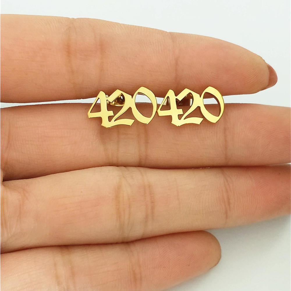 사용자 정의 오래 된 영어 번호 스 터 드 귀걸이 스테 - Women Accessories Name In English 리뷰 및 가격