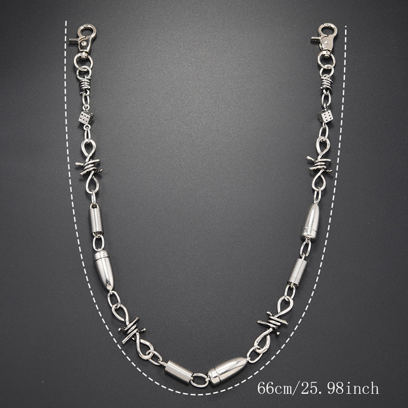 남성용 힙합 록 가시 스파이크 메탈 청바지 체인 펑크  - Women Accessories Pk 리뷰 및 가격