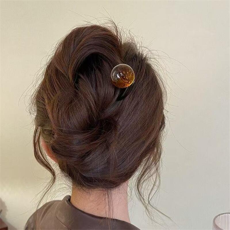패션 컬러 진주 U자형 헤어 스틱 헤어핀 헤어 포크 번 - Women Accessories On Sale 리뷰 및 가격