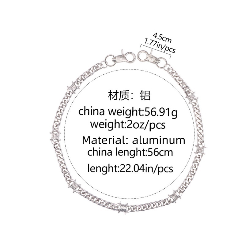 펑크 가시 철사 바지 롱 허리 체인 힙합 그런지 고스  - Women Accessories Pk 리뷰 및 가격
