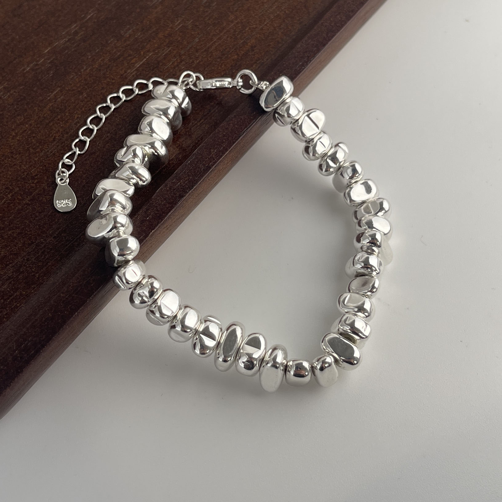 여성을위한 100% 솔리드 925 스털링 실버 레트로  - Resin Bangle Bracelet 리뷰 및 가격