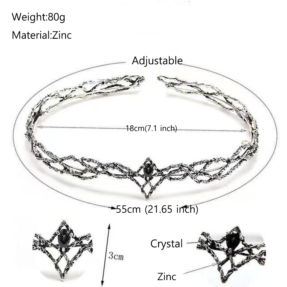 조절 가능한 빈티지 가시 모양 헤어 티아라 여성/남성용 - Women Accessories On Sale 리뷰 및 가격