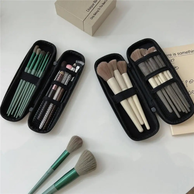 1pc 블랙 화장품 가방 방수 더블 지퍼 메이크업 브러 - Women Accessories Holder 리뷰 및 가격
