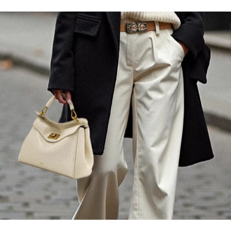 JW PEI 패션 프리미엄 가죽 핸드백, 잠금 걸쇠 및 - Women'S Accessories Handbags 리뷰 및 가격