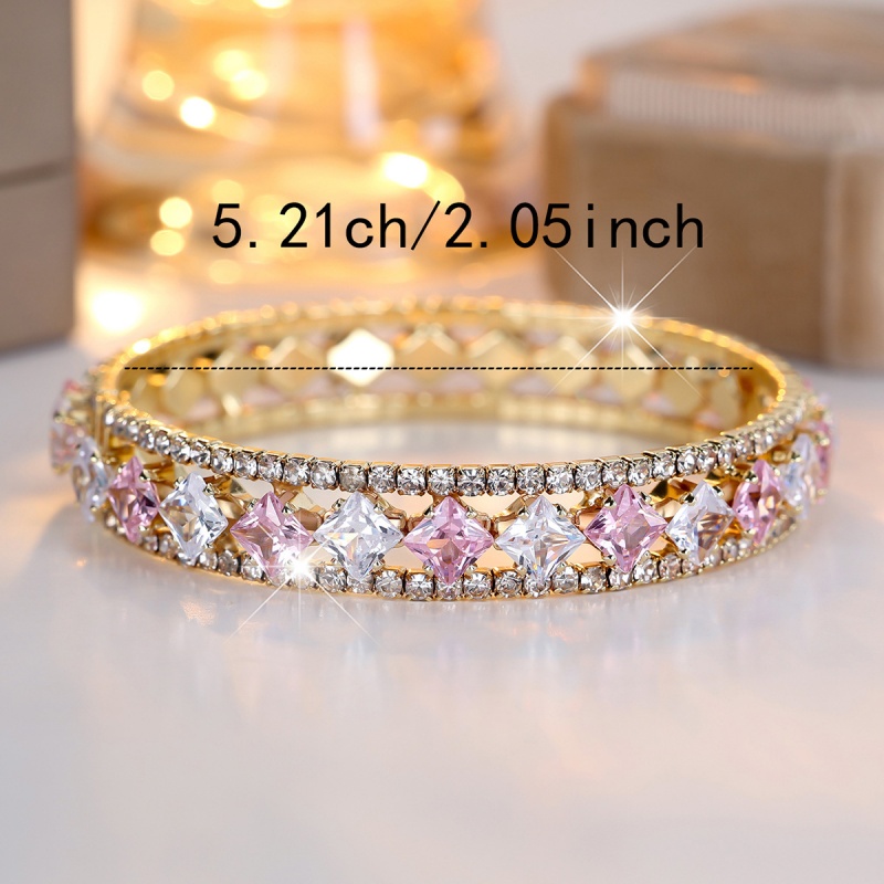 개인화되고 다재다능한 라운드 스퀘어 풀 다이아몬드 팔찌 - Women Accessories Pk 리뷰 및 가격