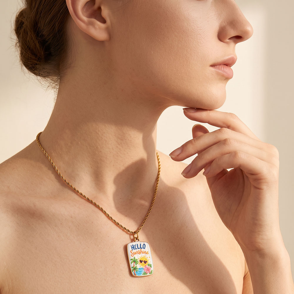 2개입 양면 에나멜 스테인리스 스틸 참, 핸드 페인팅  - Women Accessories For Hand 리뷰 및 가격