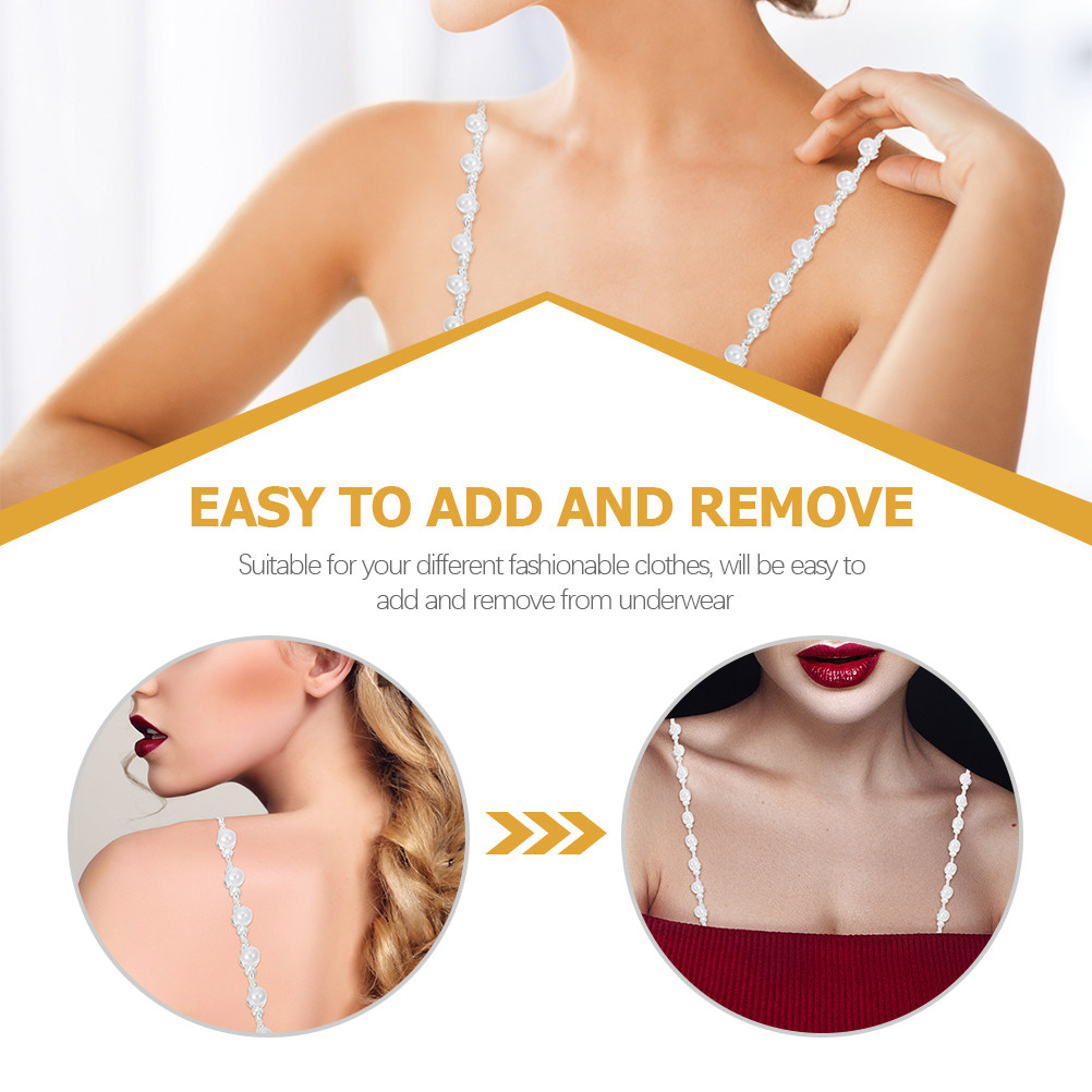 진주 브라 스트랩 홀더 1쌍, 장미꽃 모양 합금 소재, - Women Accessories Holder 리뷰 및 가격