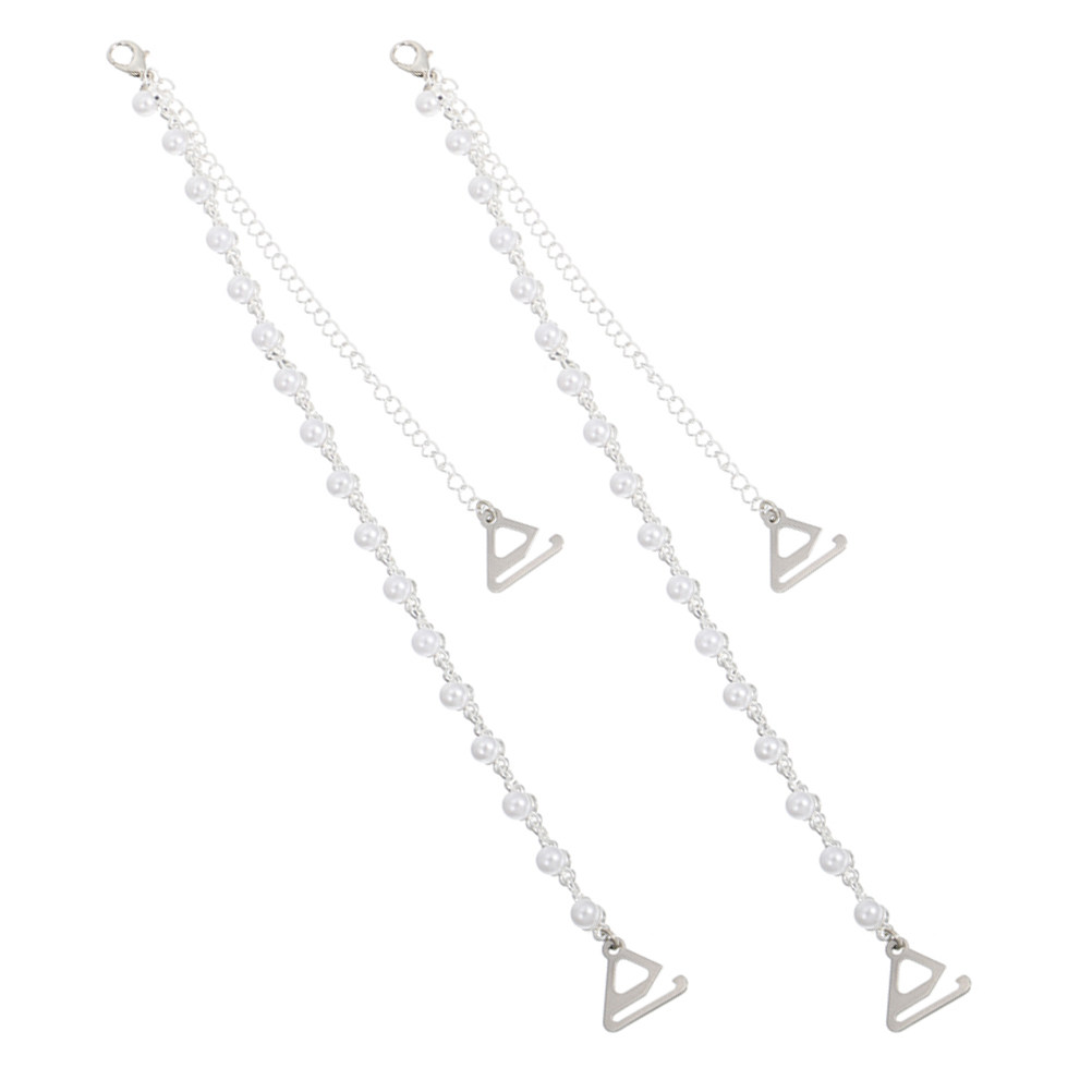진주 브라 스트랩 홀더 1쌍, 장미꽃 모양 합금 소재, - Women Accessories Holder 리뷰 및 가격