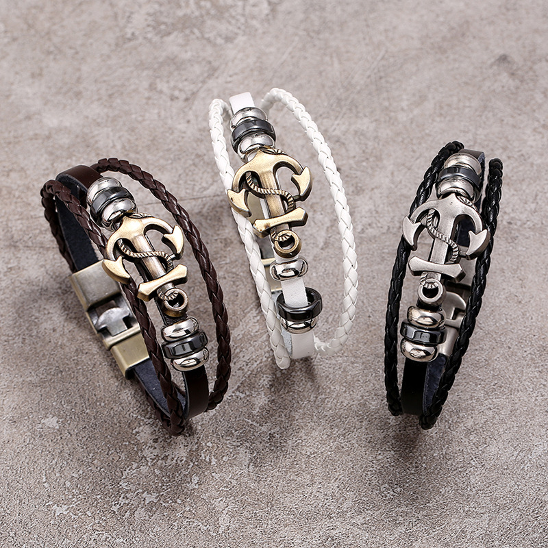 남성 및 여성용 멀티 레이어 빈티지 가죽 로프 팔찌,  - Women Accessories Pk 리뷰 및 가격